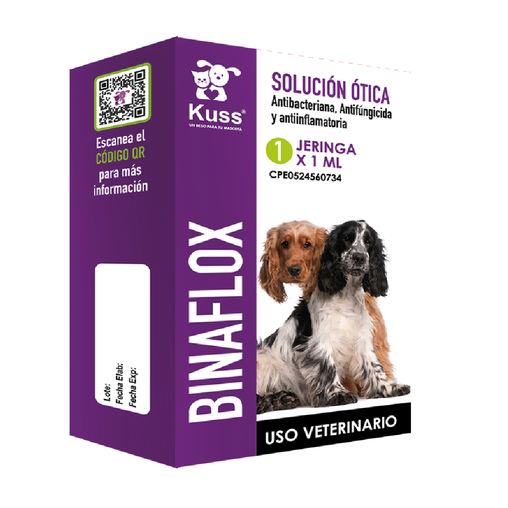 BINAFLOX SOLUCION OTICA X 1ML
