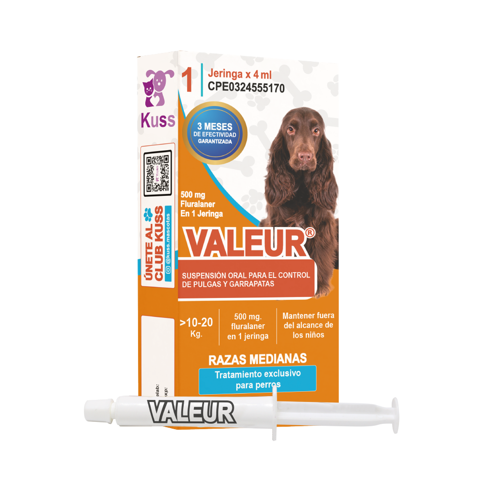 VALEUR JERINGA 10Kg -  20 Kg (FLURALANER) x 4ml