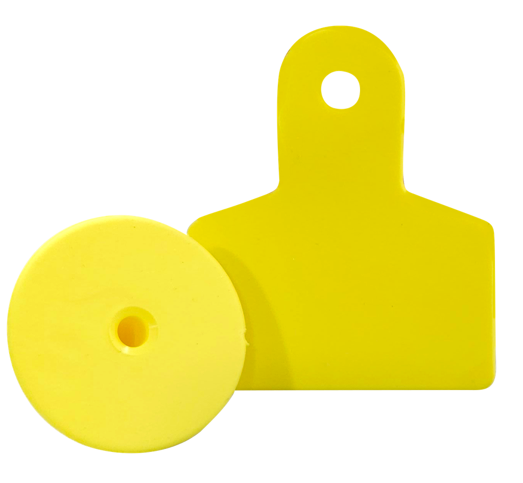 ARETES GANADEROS AMARILLO PEQUEÑOS 