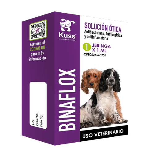[FMV138] BINAFLOX SOLUCION OTICA X 1ML
