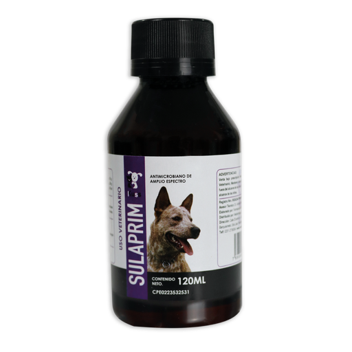 [FMV119] SULAPRIM x 120ml (SULFADIMETOXINA + TRIMETOPRIM MASCOTAS ) 